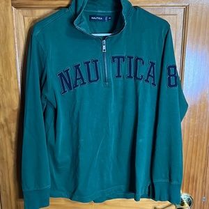 Nautica XS Unisex Quarter Zip - Green